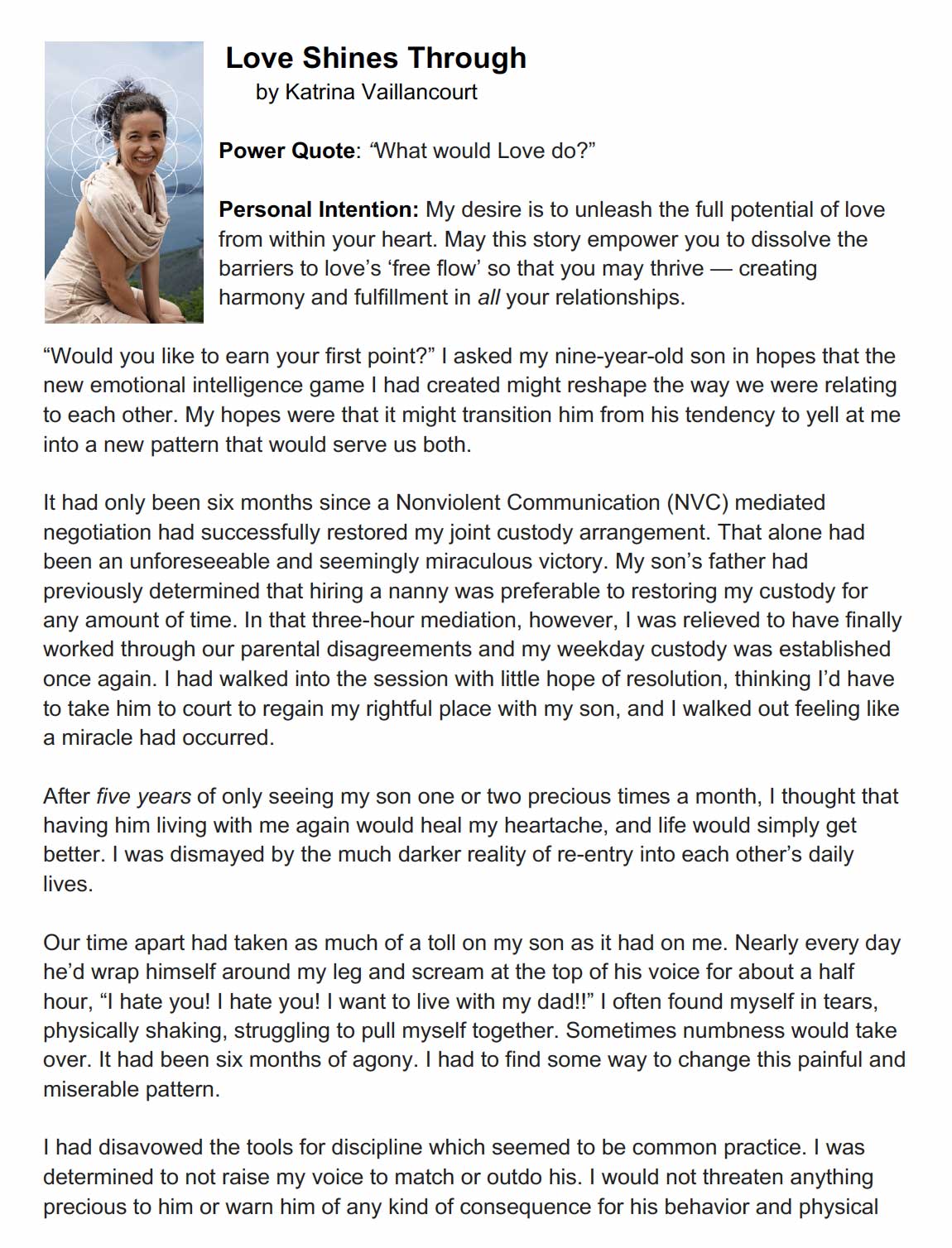 Love Shines Through (Short Story PDF)